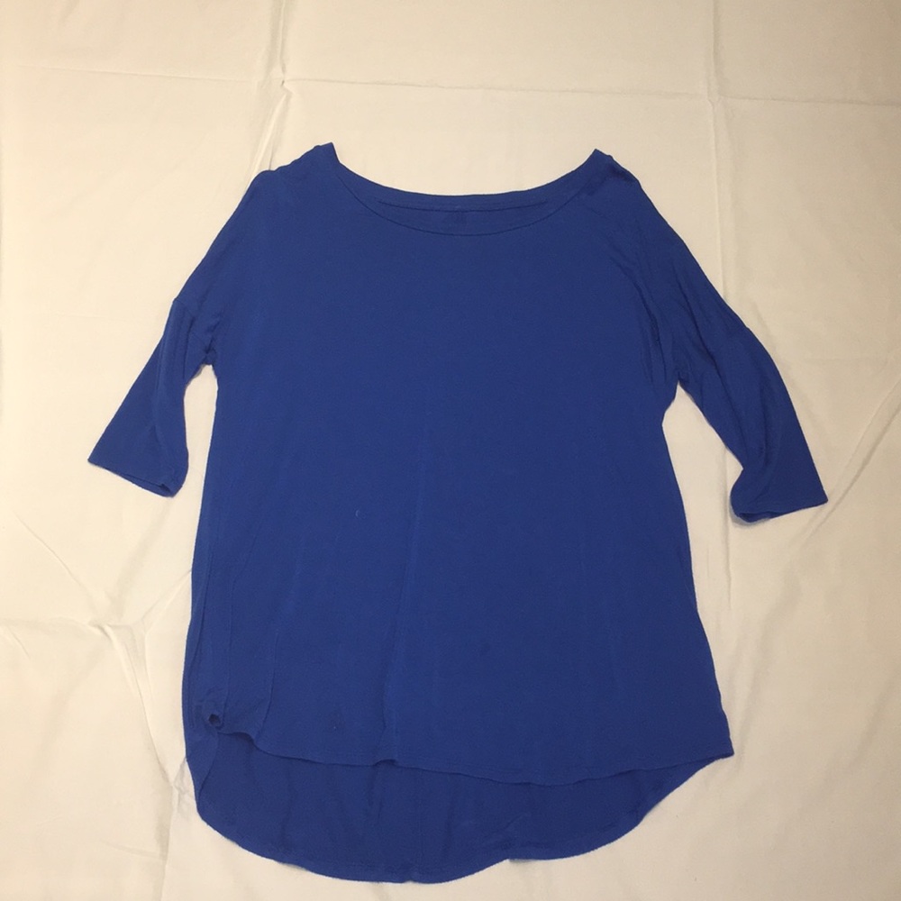 American Eagle High Low Electric Blue Shirt